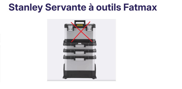 Servante d'atelier sur roulettes STANLEY FATMAX MP 3 pièces - Magazijntruck: afbeelding 1 Servante d'atelier sur roulettes STANLEY FATMAX MP 3 pièces - Magazijntruck: afbeelding 1