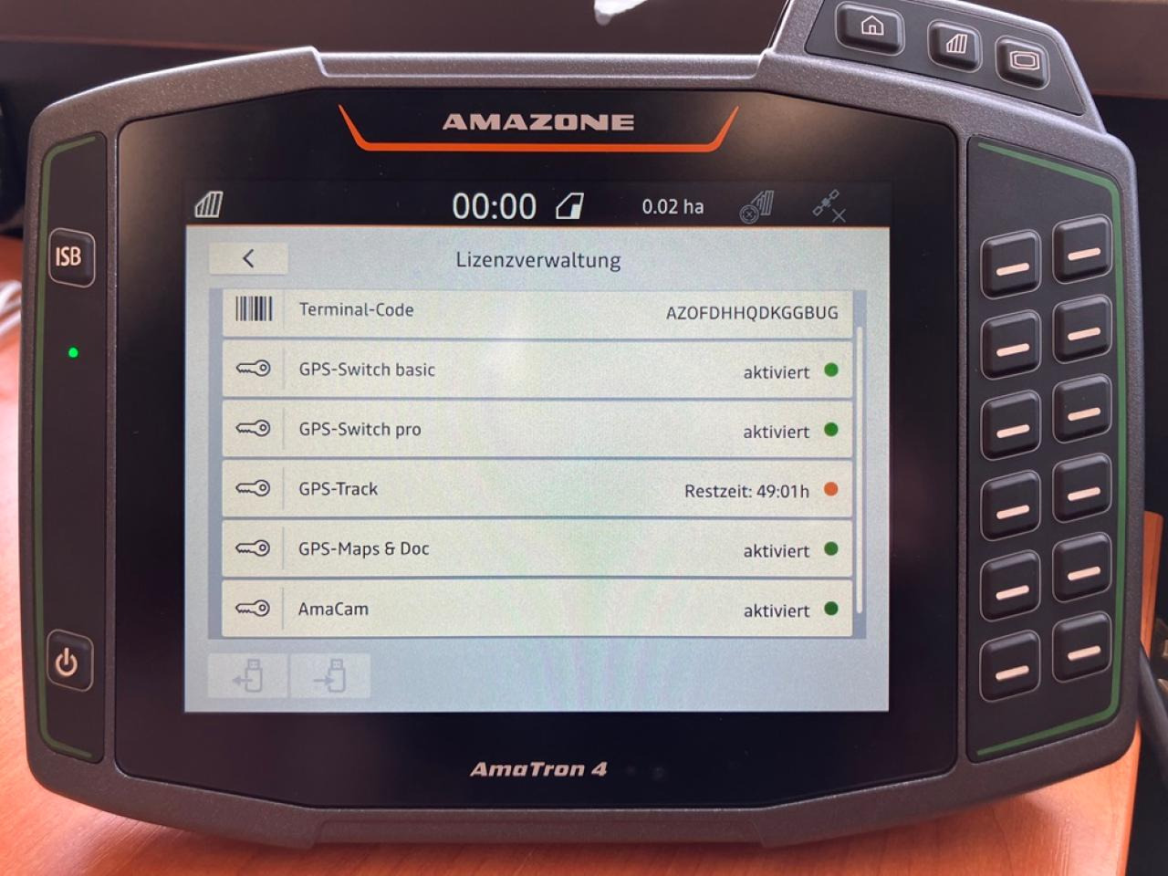 Amazone Amatron 4 - Navigatiesysteem voor Landbouwmachine: afbeelding 5 Amazone Amatron 4 - Navigatiesysteem voor Landbouwmachine: afbeelding 5