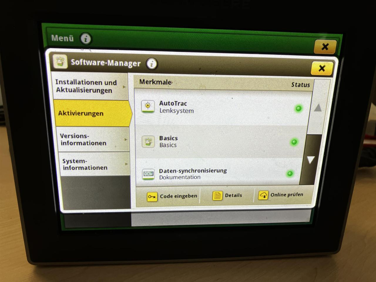 John Deere 4240 Display - Navigatiesysteem voor Landbouwmachine: afbeelding 4 John Deere 4240 Display - Navigatiesysteem voor Landbouwmachine: afbeelding 4