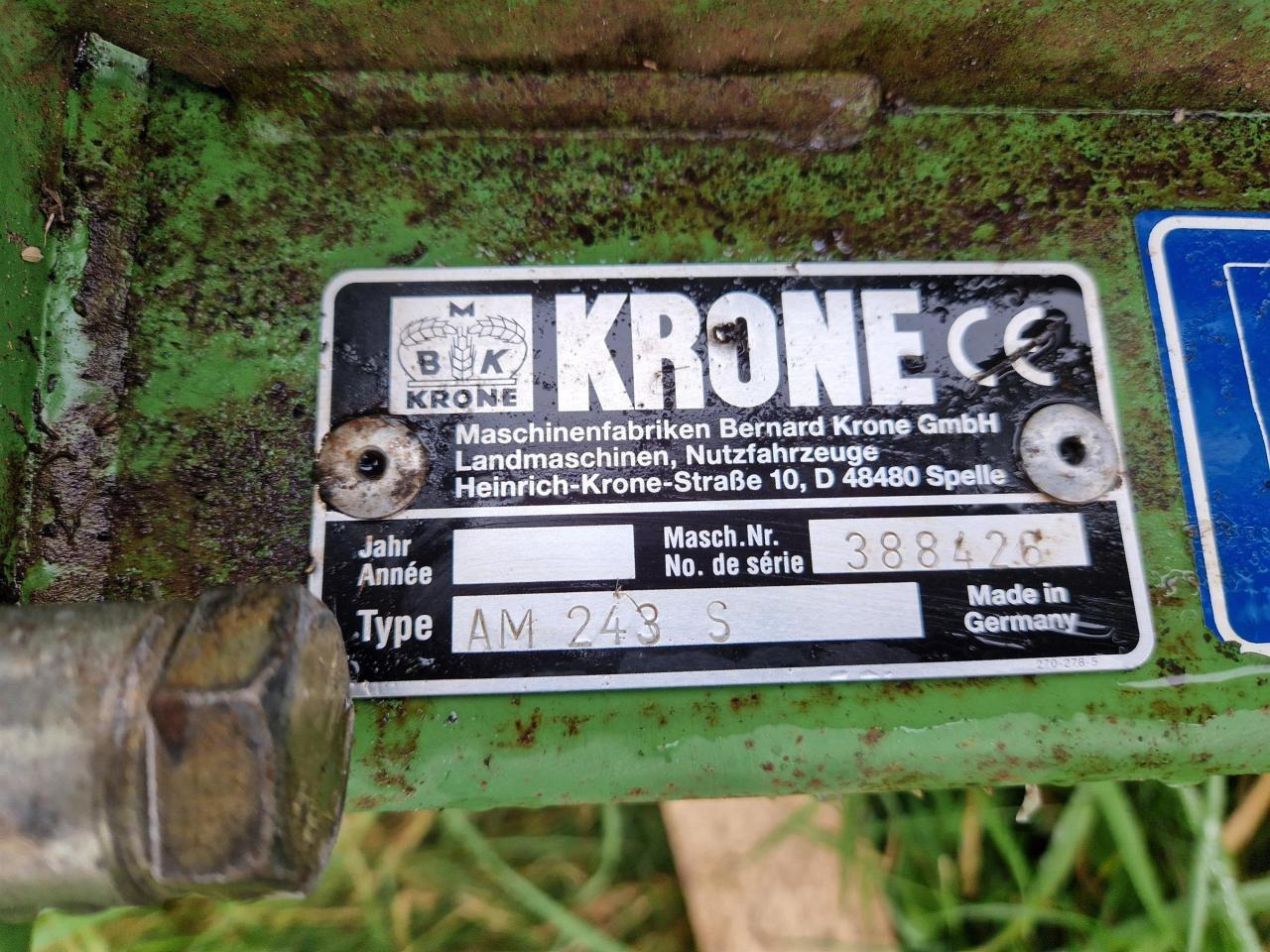 Krone AM 243S - Maaimachine: afbeelding 5 Krone AM 243S - Maaimachine: afbeelding 5