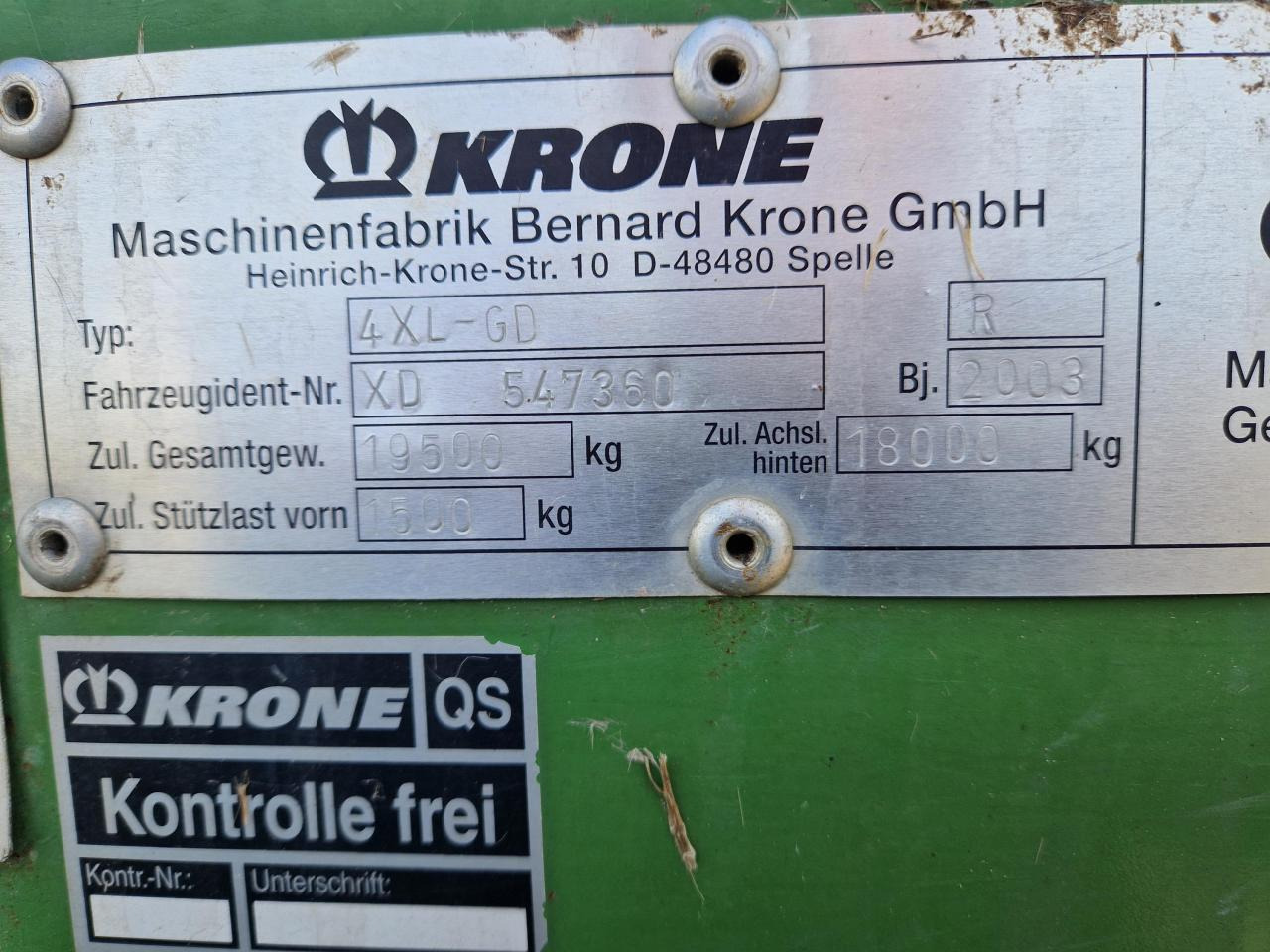 Opraapwagen Krone TITAN 4XL-GD: afbeelding 19 Opraapwagen Krone TITAN 4XL-GD: afbeelding 19