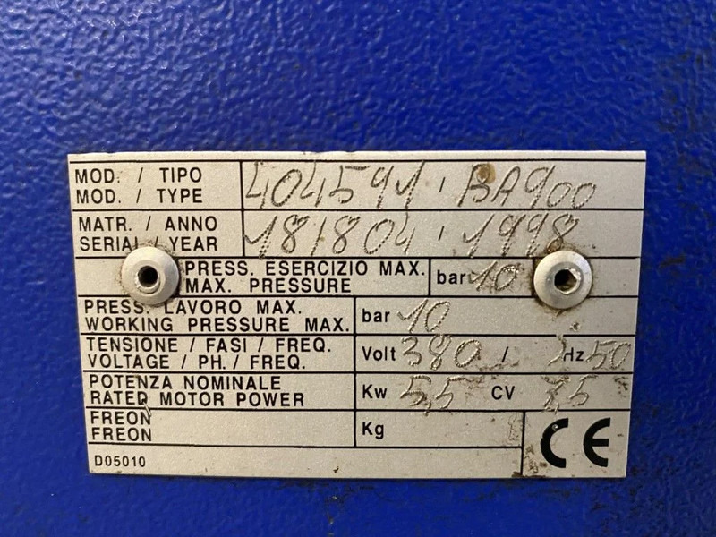 Airpress BA 900 5.5 kW 10 Bar 822 L / min Elektrische Zuigercompressor - Luchtcompressor: afbeelding 3 Airpress BA 900 5.5 kW 10 Bar 822 L / min Elektrische Zuigercompressor - Luchtcompressor: afbeelding 3