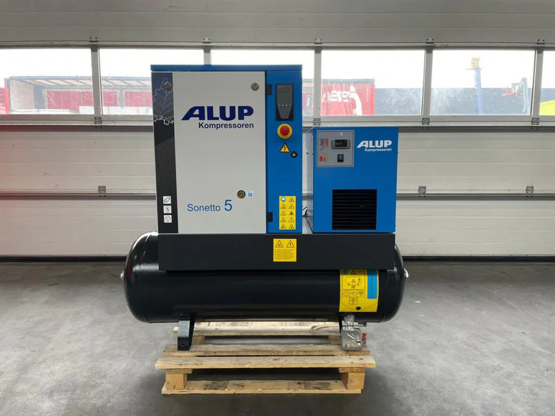 Alup Sonetto 5 + 200 Elektrische Schroefcompressor 4 kW 470 L / min 10 Bar met droger en ketel - Luchtcompressor: afbeelding 1 Alup Sonetto 5 + 200 Elektrische Schroefcompressor 4 kW 470 L / min 10 Bar met droger en ketel - Luchtcompressor: afbeelding 1