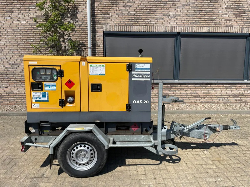 Atlas-Copco QAS 20 Kubota mobiele 20 kVA Silent Rental generatorrset Stage 3A - Industrie generator: afbeelding 1 Atlas-Copco QAS 20 Kubota mobiele 20 kVA Silent Rental generatorrset Stage 3A - Industrie generator: afbeelding 1