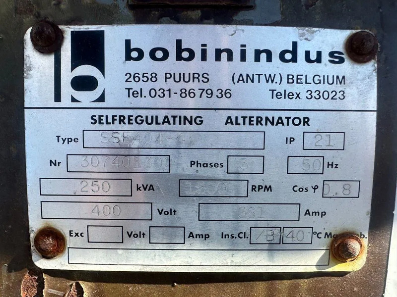 Cummins NTA 855 G Bobinindus 250 kVA generatorset - Industrie generator: afbeelding 3 Cummins NTA 855 G Bobinindus 250 kVA generatorset - Industrie generator: afbeelding 3