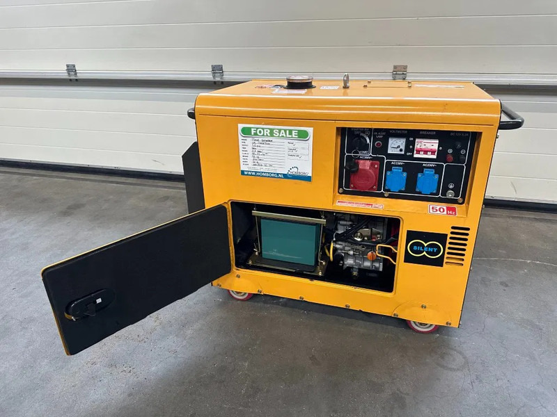 Nieuw Industrie generator Diesel Diesel Generator UK-9500 5.5 kW 230 en 400 Volt Silent Diesel generator New !: afbeelding 7