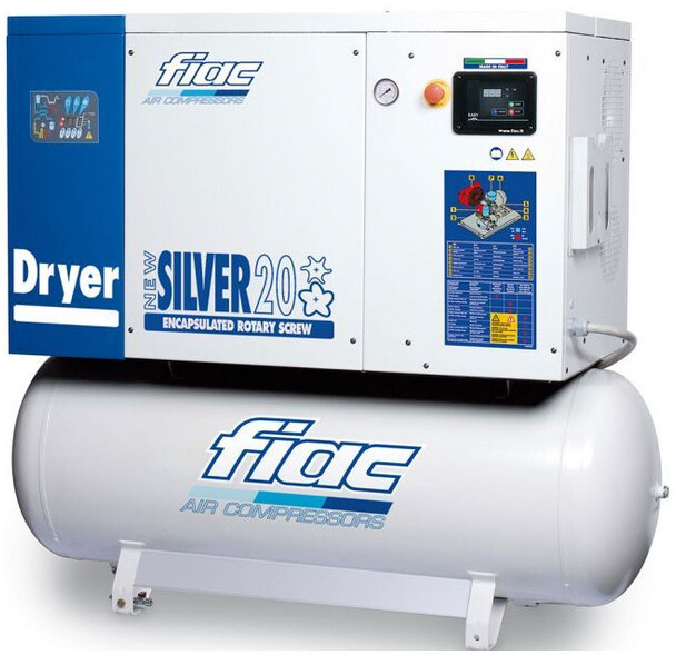 Fiac Lijst High Quality Silent Schroefcompressoren met luchtdroger en ketel - Luchtcompressor: afbeelding 1 Fiac Lijst High Quality Silent Schroefcompressoren met luchtdroger en ketel - Luchtcompressor: afbeelding 1