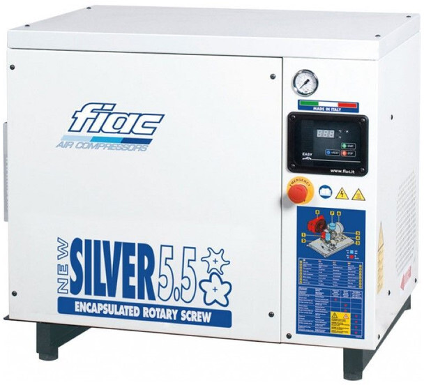 Fiac New Silver 3 Silent 2.2 kW 3 PK 280 L / min 10 Bar Elektrische Schroefcompressor - Luchtcompressor: afbeelding 1 Fiac New Silver 3 Silent 2.2 kW 3 PK 280 L / min 10 Bar Elektrische Schroefcompressor - Luchtcompressor: afbeelding 1