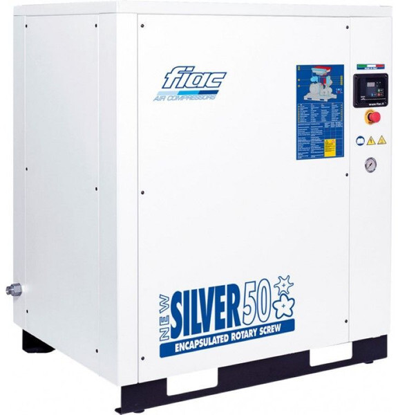 Fiac New Silver 50 Silent 37 kW 5000 L / min 10 Bar Elektrische Schroefcompressor - Luchtcompressor: afbeelding 1 Fiac New Silver 50 Silent 37 kW 5000 L / min 10 Bar Elektrische Schroefcompressor - Luchtcompressor: afbeelding 1