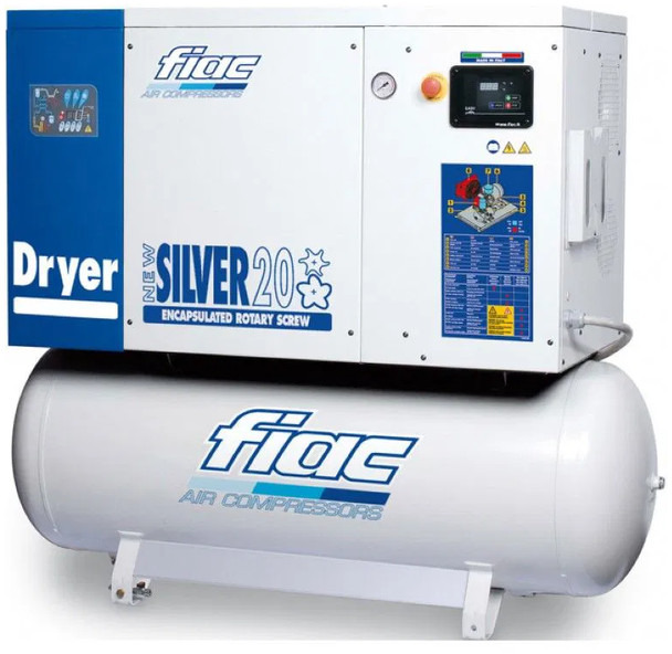 Fiac NewSilver D 15 / 500 NewSilver D 15 / 500 - 1430 L / min 11 kW 10 bar Elektrische Schroefcompressor + Droger - Luchtcompressor: afbeelding 1 Fiac NewSilver D 15 / 500 NewSilver D 15 / 500 - 1430 L / min 11 kW 10 bar Elektrische Schroefcompressor + Droger - Luchtcompressor: afbeelding 1