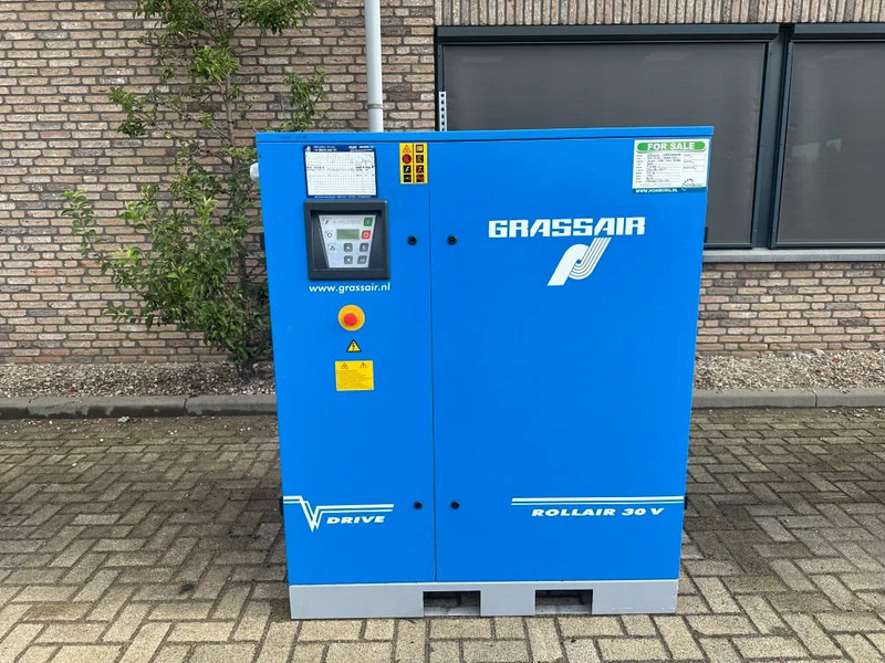 Grassair RLR 30 V9 Rollair 30V 22 kW 3000 L / min 10 Bar Elektrische Schroefcompressor Frequentiegeregeld - Luchtcompressor: afbeelding 1 Grassair RLR 30 V9 Rollair 30V 22 kW 3000 L / min 10 Bar Elektrische Schroefcompressor Frequentiegeregeld - Luchtcompressor: afbeelding 1