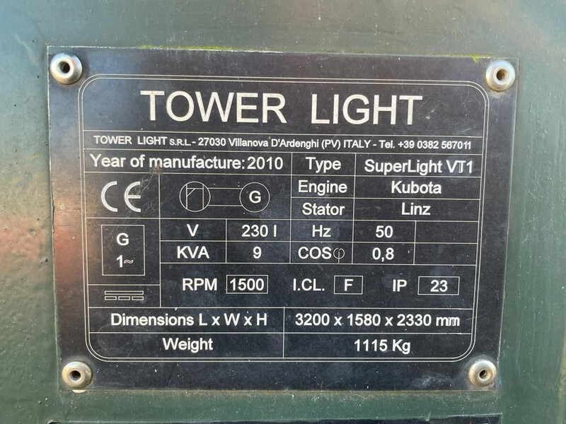 Kubota Superlight VT1 - Lichtmast: afbeelding 4 Kubota Superlight VT1 - Lichtmast: afbeelding 4