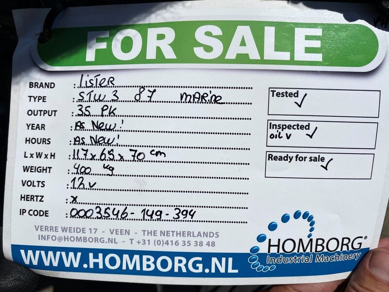 Motor Lister STW 3 35 PK Marine diesel motor met keerkoppeling: afbeelding 10