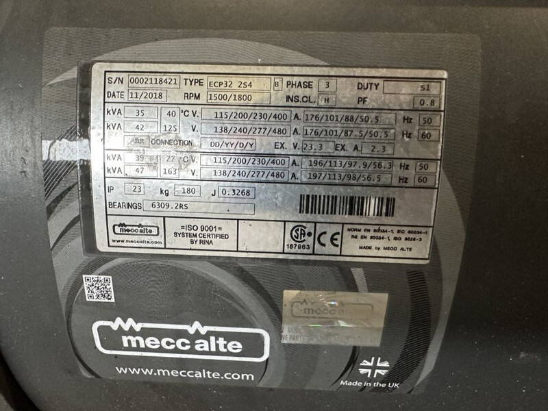 MECC ALTE SPA ECP32 2S4 Generatordeel 35 kVA Alternator as New ! 2018 overstock ! - Industrie generator: afbeelding 3 MECC ALTE SPA ECP32 2S4 Generatordeel 35 kVA Alternator as New ! 2018 overstock ! - Industrie generator: afbeelding 3