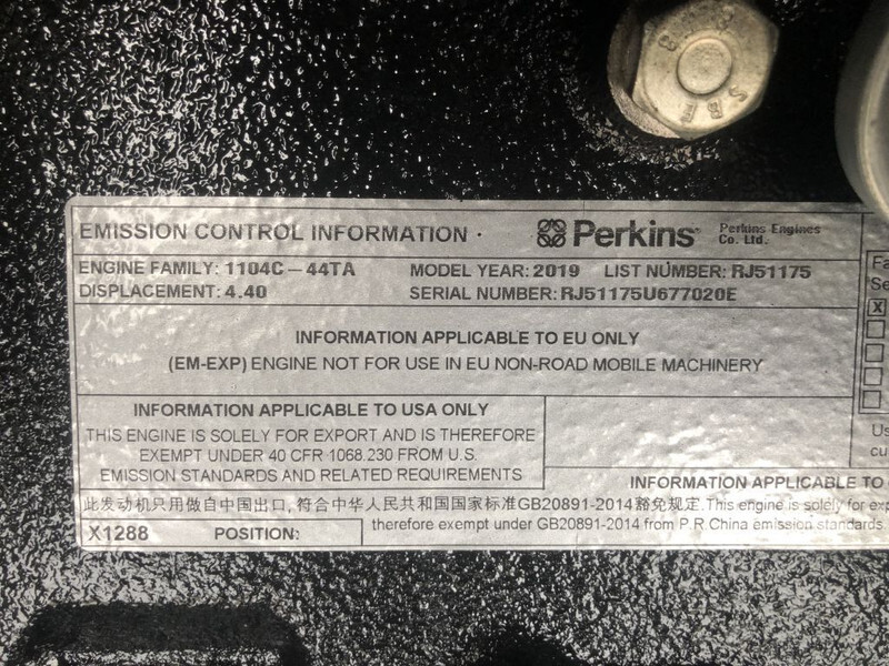 Nieuw Industrie generator Perkins 110 kVA Silent generatorset New !: afbeelding 7