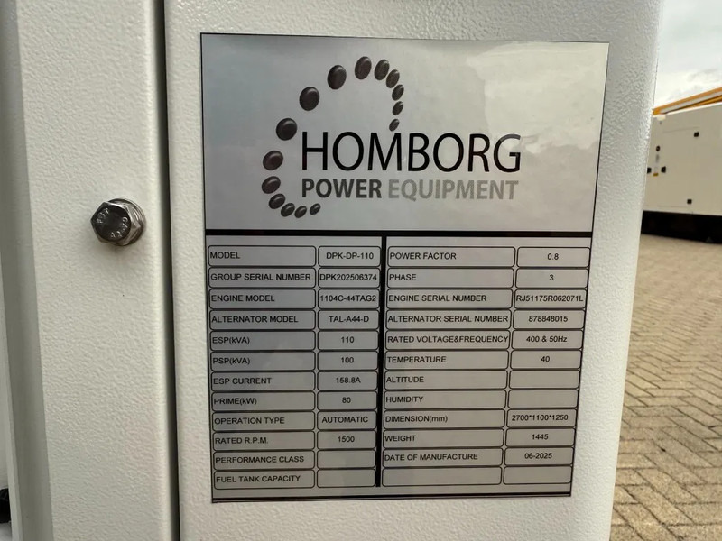 Perkins 1104C-44TAG2 Leroy Somer 110 kVA Silent noodstroom generatorset New ! - Industrie generator: afbeelding 3 Perkins 1104C-44TAG2 Leroy Somer 110 kVA Silent noodstroom generatorset New ! - Industrie generator: afbeelding 3