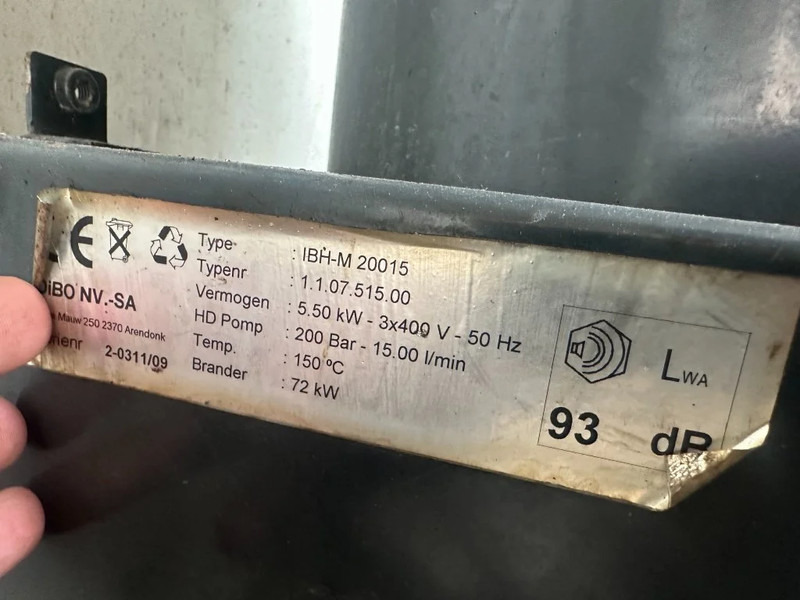 Perkins DIBO IBH-M 20015 Hogedruk unit 200 Bar 1500 L / min Mobiele Aanhanger 12.5 kVA aggregaat - Hogedrukreiniger: afbeelding 5 Perkins DIBO IBH-M 20015 Hogedruk unit 200 Bar 1500 L / min Mobiele Aanhanger 12.5 kVA aggregaat - Hogedrukreiniger: afbeelding 5