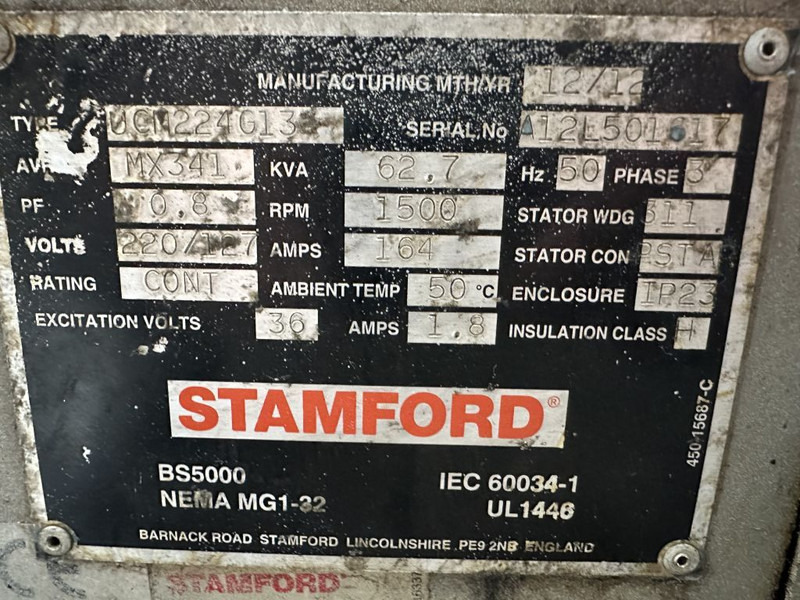Stamford UCM224G13 Geneartordeel 62 kVA Alternator - Industrie generator: afbeelding 3 Stamford UCM224G13 Geneartordeel 62 kVA Alternator - Industrie generator: afbeelding 3
