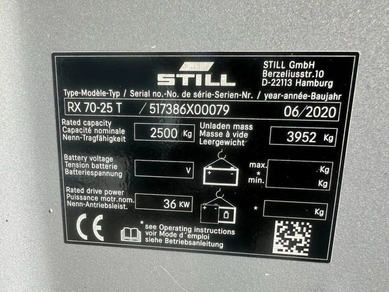 Still RX70-25 T 2.5 ton Duplex Sideshift LPG Heftruck 2020 - LPG heftruck: afbeelding 3 Still RX70-25 T 2.5 ton Duplex Sideshift LPG Heftruck 2020 - LPG heftruck: afbeelding 3
