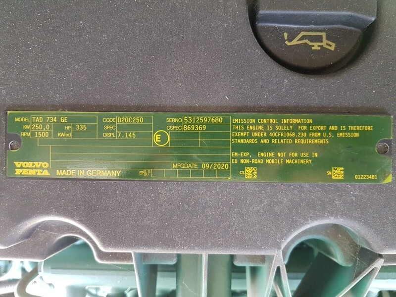 Volvo 275 kVA TAD 734 GE Stamford Supersilent generatorset New ! - Industrie generator: afbeelding 5 Volvo 275 kVA TAD 734 GE Stamford Supersilent generatorset New ! - Industrie generator: afbeelding 5