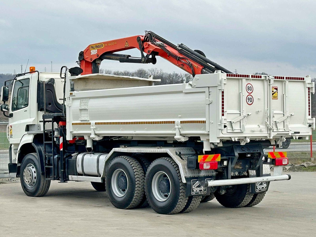 Nieuw Kipper vrachtwagen, Kraanwagen DAF CF 410 * Kipper 4,90 m + PK 16001 - K B * 6x4: afbeelding 6