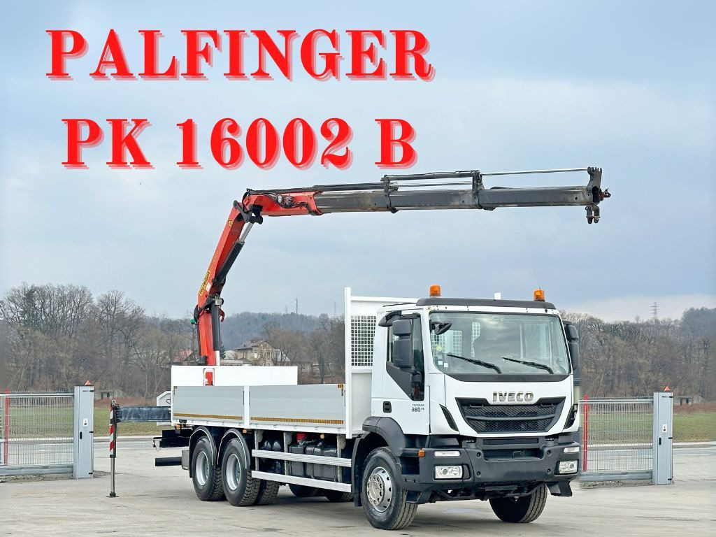 Iveco TRAKKER 360 * PRITSCHE 6,80* PK 16002 B+FUNK*6x4 Iveco TRAKKER 360 * PRITSCHE 6,80* PK 16002 B+FUNK*6x4 - Kraanwagen, Vrachtwagen met open laadbak: afbeelding 1 Iveco TRAKKER 360 * PRITSCHE 6,80* PK 16002 B+FUNK*6x4 Iveco TRAKKER 360 * PRITSCHE 6,80* PK 16002 B+FUNK*6x4 - Kraanwagen, Vrachtwagen met open laadbak: afbeelding 1