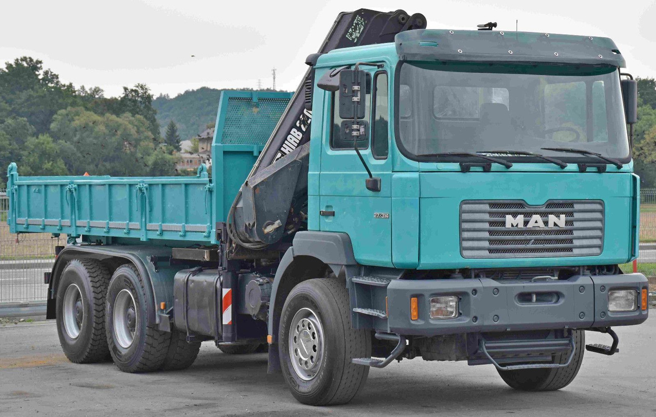 MAN 27-314 * HIAB 220 C - 3 + FUNK * 6x4 - Kipper vrachtwagen, Kraanwagen: afbeelding 4 MAN 27-314 * HIAB 220 C - 3 + FUNK * 6x4 - Kipper vrachtwagen, Kraanwagen: afbeelding 4