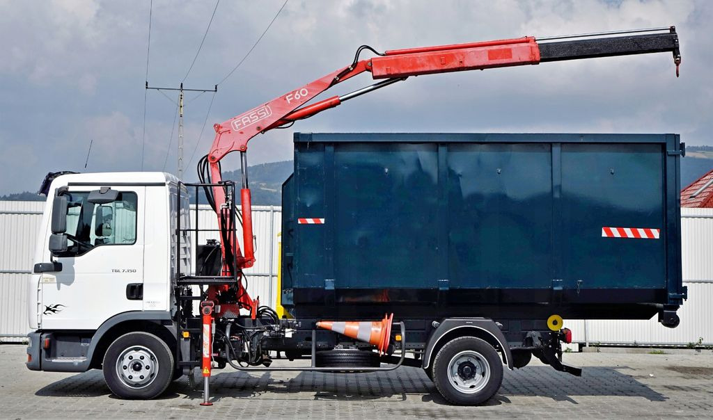 MAN TGL 7.150 Abrollkipper + Kran !! - Kraanwagen, Haakarmsysteem vrachtwagen: afbeelding 5 MAN TGL 7.150 Abrollkipper + Kran !! - Kraanwagen, Haakarmsysteem vrachtwagen: afbeelding 5