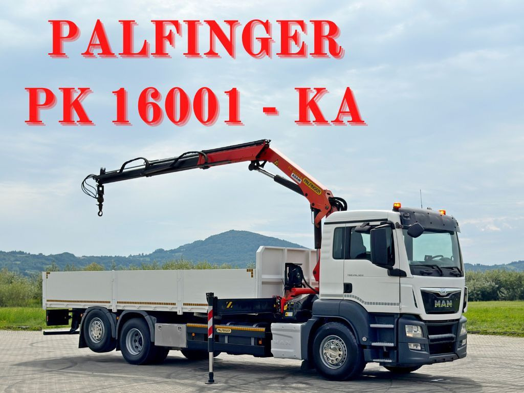 MAN TGS 26.320*PRITSCHE 7,20 / PK 16001-KA + FUNK - Kraanwagen: afbeelding 1 MAN TGS 26.320*PRITSCHE 7,20 / PK 16001-KA + FUNK - Kraanwagen: afbeelding 1