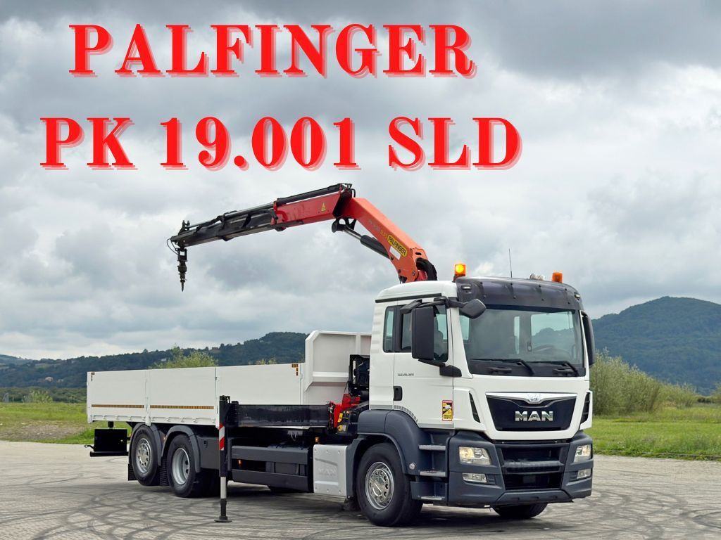 MAN TGS 26.320*PRITSCHE 7,50m /PK 19.001 SLD + FUNK - Kraanwagen: afbeelding 1 MAN TGS 26.320*PRITSCHE 7,50m /PK 19.001 SLD + FUNK - Kraanwagen: afbeelding 1