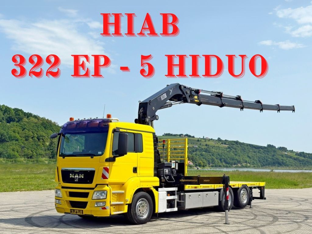 MAN TGS 26.440 * HIAB 322 EP - 5 HIDUO/ FUNK * TOP MAN TGS 26.440 * HIAB 322 EP - 5 HIDUO/ FUNK * TOP - Kraanwagen, Vrachtwagen met open laadbak: afbeelding 1 MAN TGS 26.440 * HIAB 322 EP - 5 HIDUO/ FUNK * TOP MAN TGS 26.440 * HIAB 322 EP - 5 HIDUO/ FUNK * TOP - Kraanwagen, Vrachtwagen met open laadbak: afbeelding 1