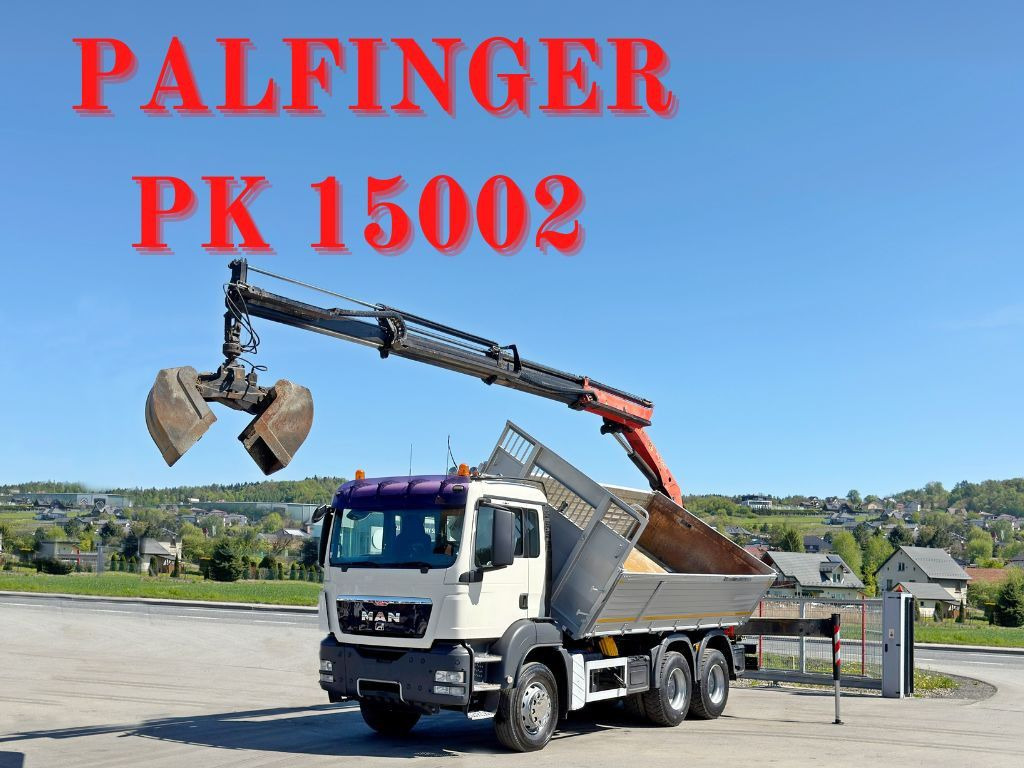 MAN TGS 33.360*KIPPER 4,95 m *PK 15002 * 6x4 - Kraanwagen: afbeelding 1 MAN TGS 33.360*KIPPER 4,95 m *PK 15002 * 6x4 - Kraanwagen: afbeelding 1