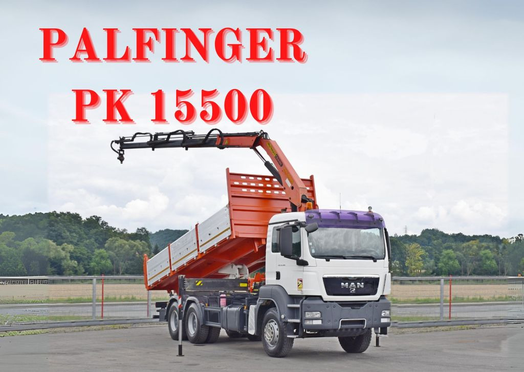 MAN TGS 33.360*KIPPER 6,40m *PK 15500 * 6x4 - Kraanwagen, Kipper vrachtwagen: afbeelding 1 MAN TGS 33.360*KIPPER 6,40m *PK 15500 * 6x4 - Kraanwagen, Kipper vrachtwagen: afbeelding 1