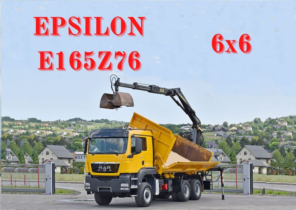 MAN TGS 33.480*KIPPER 5,10m * EPSILON E165Z76* 6x6 - Kraanwagen, Kipper vrachtwagen: afbeelding 1 MAN TGS 33.480*KIPPER 5,10m * EPSILON E165Z76* 6x6 - Kraanwagen, Kipper vrachtwagen: afbeelding 1