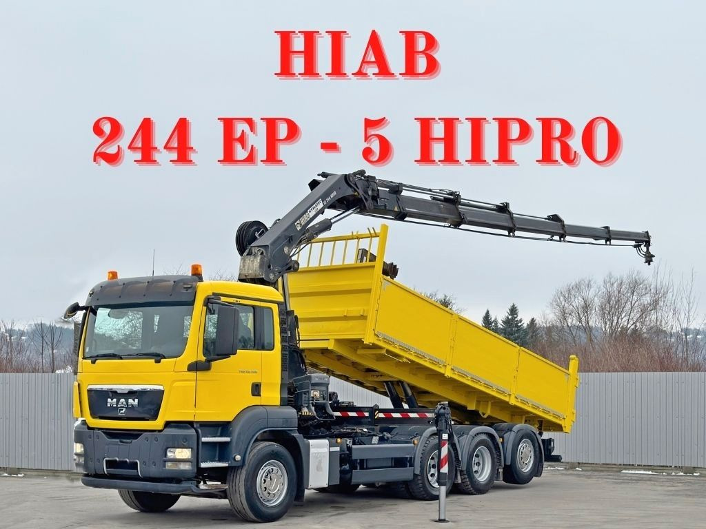 MAN TGS 35.400 * HIAB 244 EP - 5 HIPRO + FUNK * 8x4 - Kraanwagen: afbeelding 1 MAN TGS 35.400 * HIAB 244 EP - 5 HIPRO + FUNK * 8x4 - Kraanwagen: afbeelding 1