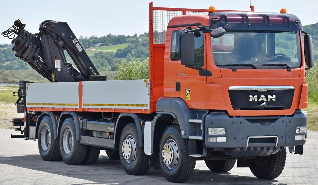 MAN TGS 35.440 * HIAB 211 E-6 HIDUO +FUNK / 8x4 - Kraanwagen, Vrachtwagen met open laadbak: afbeelding 3 MAN TGS 35.440 * HIAB 211 E-6 HIDUO +FUNK / 8x4 - Kraanwagen, Vrachtwagen met open laadbak: afbeelding 3
