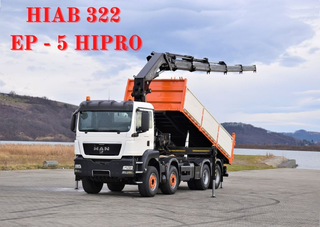 MAN TGS 35.440 * HIAB 322 EP-5HIPRO+FUNK / 8x4! - Kraanwagen, Kipper vrachtwagen: afbeelding 1 MAN TGS 35.440 * HIAB 322 EP-5HIPRO+FUNK / 8x4! - Kraanwagen, Kipper vrachtwagen: afbeelding 1