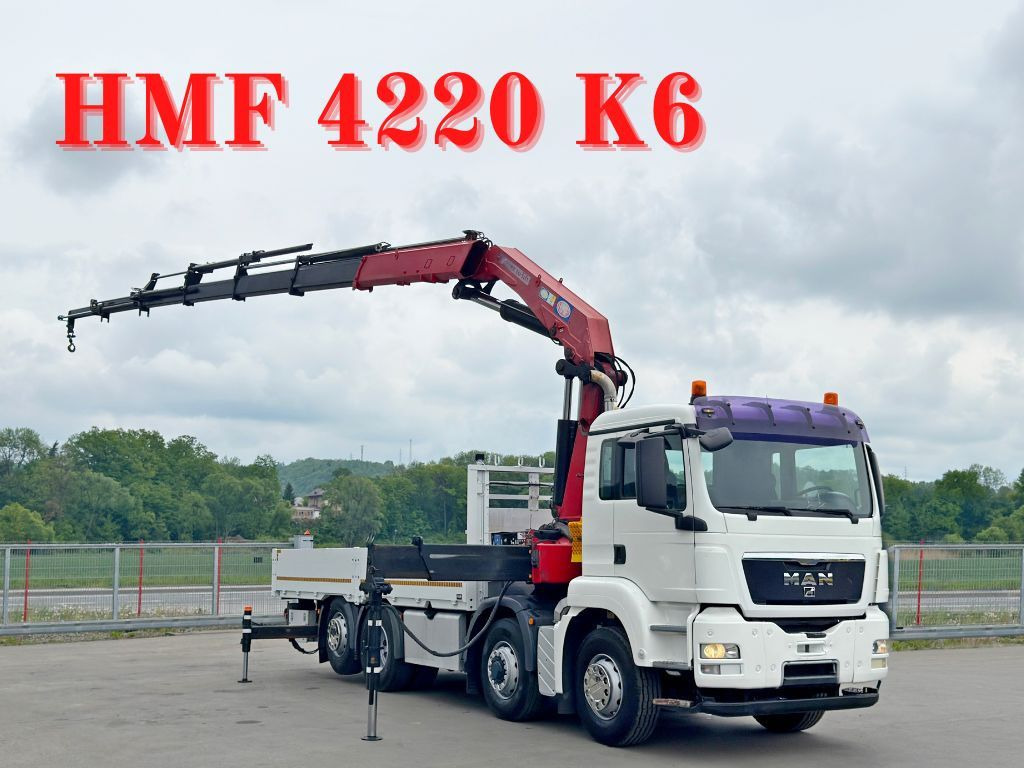 MAN TGS 35.440* KIPPER 6,00m * HMF 4220 K6/FUNK* 8x4 - Kraanwagen: afbeelding 1 MAN TGS 35.440* KIPPER 6,00m * HMF 4220 K6/FUNK* 8x4 - Kraanwagen: afbeelding 1