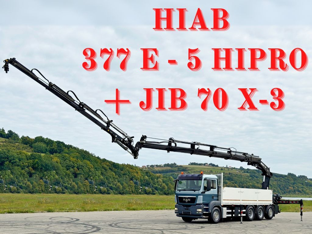 MAN TGS 35.480*HIAB 377 E-5 HIPRO+JIB 70X-3FUNK /8x4 - Kraanwagen: afbeelding 1 MAN TGS 35.480*HIAB 377 E-5 HIPRO+JIB 70X-3FUNK /8x4 - Kraanwagen: afbeelding 1