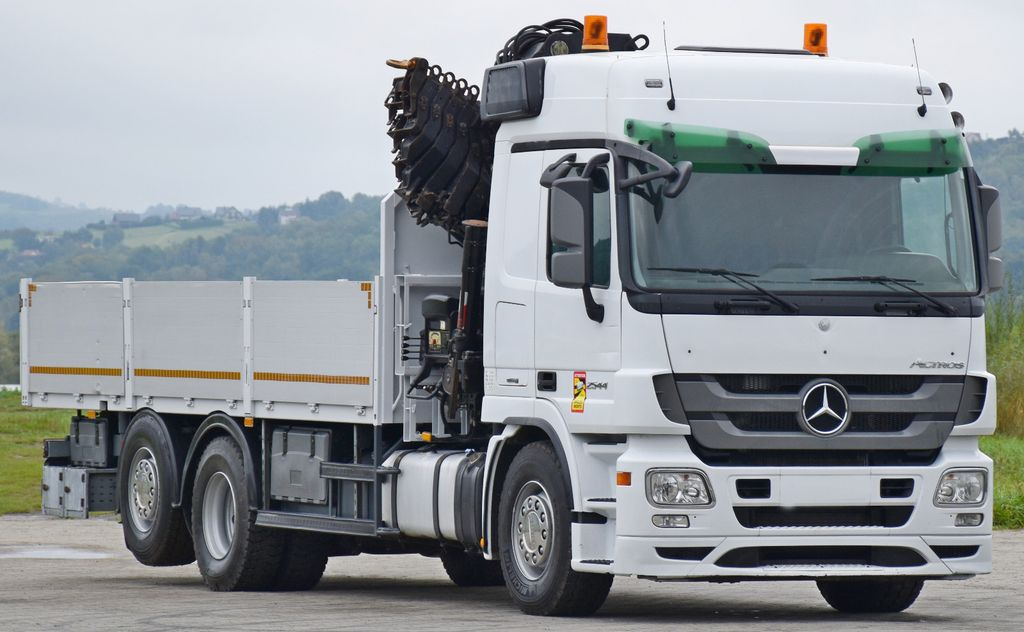Mercedes-Benz ACTROS 2544 * HIAB 377 E - 8 HIPRO + FUNK* TOP - Kraanwagen, Vrachtwagen met open laadbak: afbeelding 4 Mercedes-Benz ACTROS 2544 * HIAB 377 E - 8 HIPRO + FUNK* TOP - Kraanwagen, Vrachtwagen met open laadbak: afbeelding 4