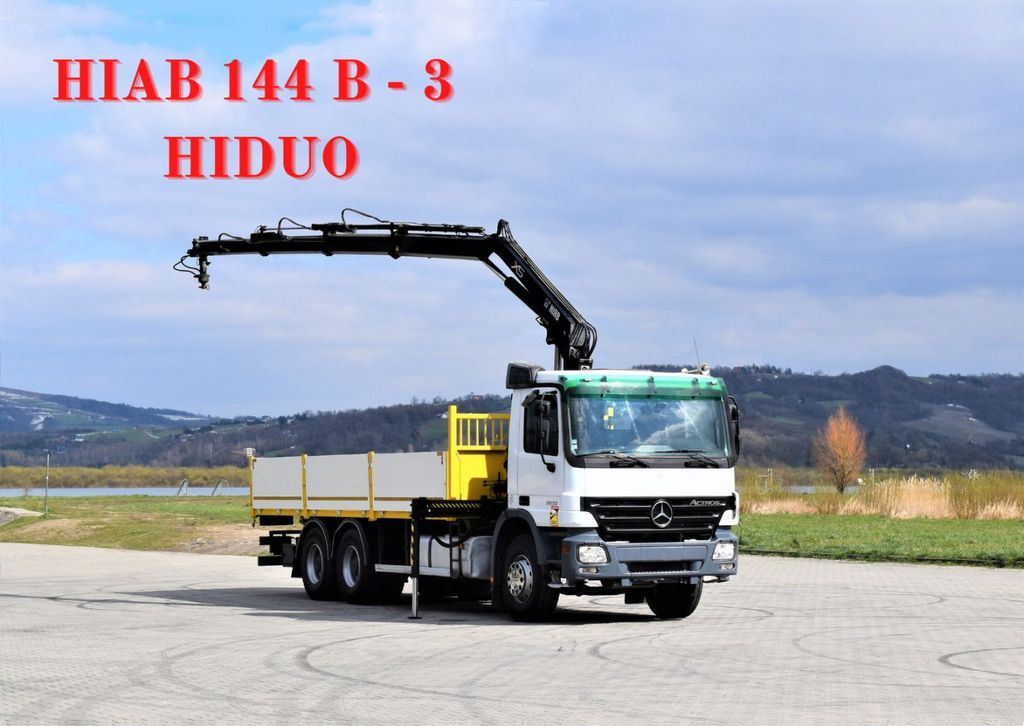 Mercedes-Benz ACTROS 2632 * HIAB 144B-3HIDUO+FUNK / 6x4 Mercedes-Benz ACTROS 2632 * HIAB 144B-3HIDUO+FUNK / 6x4 - Kraanwagen, Vrachtwagen met open laadbak: afbeelding 1 Mercedes-Benz ACTROS 2632 * HIAB 144B-3HIDUO+FUNK / 6x4 Mercedes-Benz ACTROS 2632 * HIAB 144B-3HIDUO+FUNK / 6x4 - Kraanwagen, Vrachtwagen met open laadbak: afbeelding 1