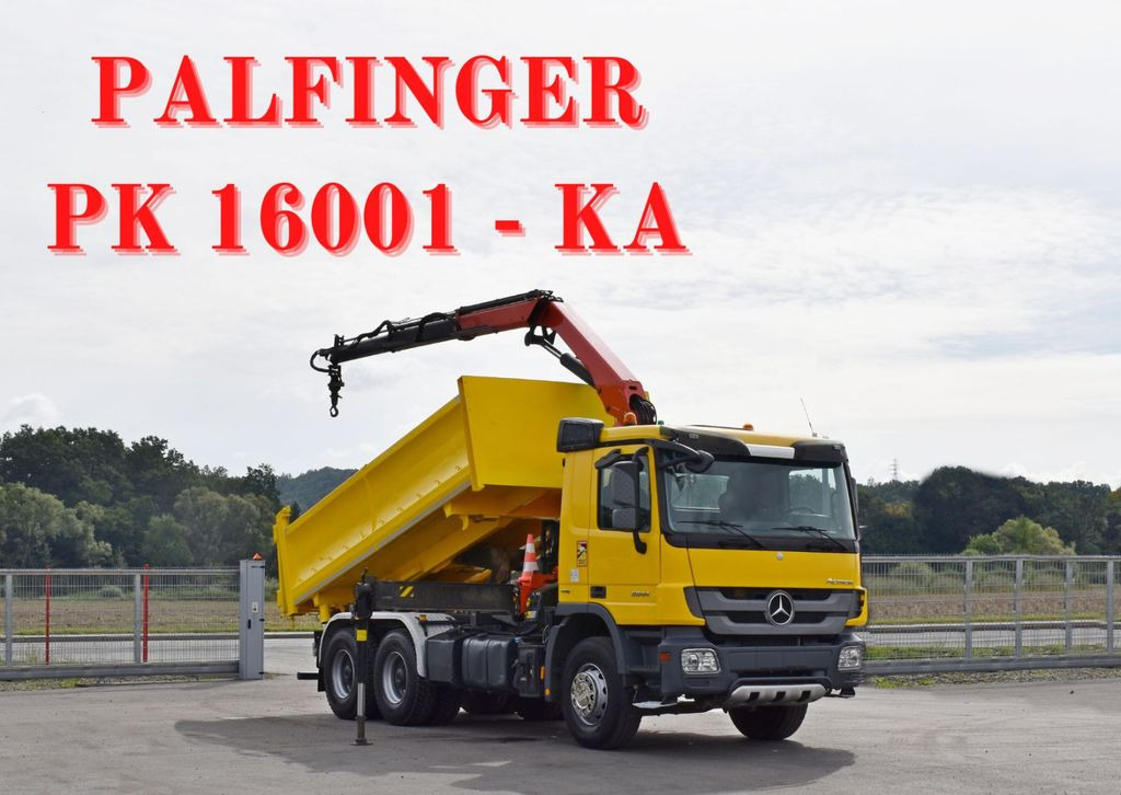 Mercedes-Benz ACTROS 2644 * PK 16001 - K A/FUNK * 6x4 - Kipper vrachtwagen, Kraanwagen: afbeelding 1 Mercedes-Benz ACTROS 2644 * PK 16001 - K A/FUNK * 6x4 - Kipper vrachtwagen, Kraanwagen: afbeelding 1