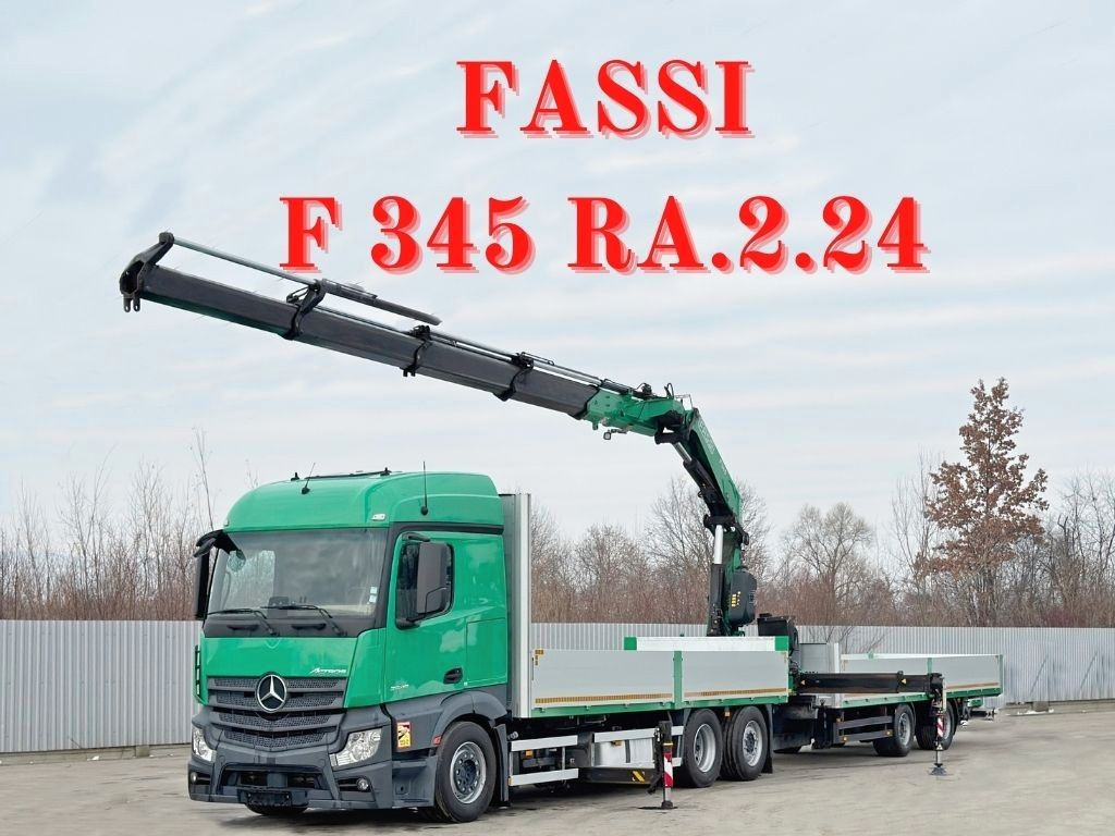 Mercedes-Benz ACTROS 2645 * FASSI F345.24 + FUNK + Anhänger - Kraanwagen: afbeelding 1 Mercedes-Benz ACTROS 2645 * FASSI F345.24 + FUNK + Anhänger - Kraanwagen: afbeelding 1