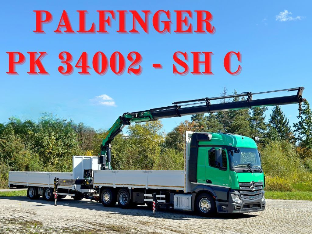 Mercedes-Benz ACTROS 2654* PK 34002 - SH C/FUNK+Anhänger* TOP - Kraanwagen: afbeelding 1 Mercedes-Benz ACTROS 2654* PK 34002 - SH C/FUNK+Anhänger* TOP - Kraanwagen: afbeelding 1