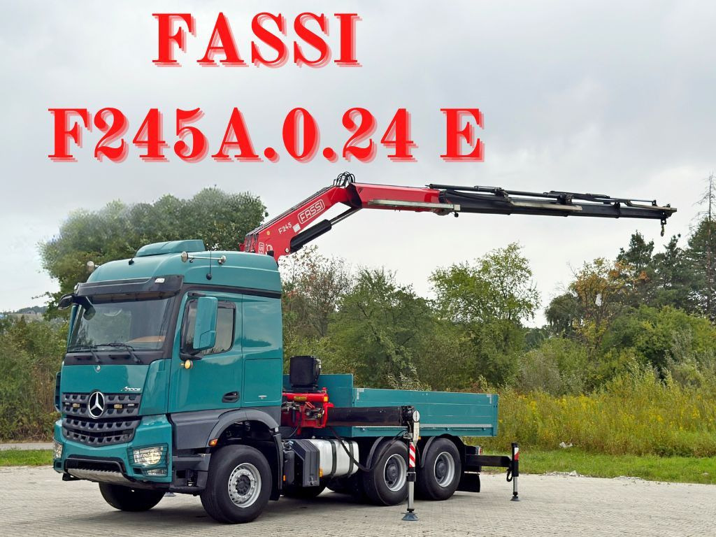 Mercedes-Benz AROCS 2548* FASSI F245A.0.24 E + FUNK / 6x4 *TOP - Kraanwagen: afbeelding 1 Mercedes-Benz AROCS 2548* FASSI F245A.0.24 E + FUNK / 6x4 *TOP - Kraanwagen: afbeelding 1