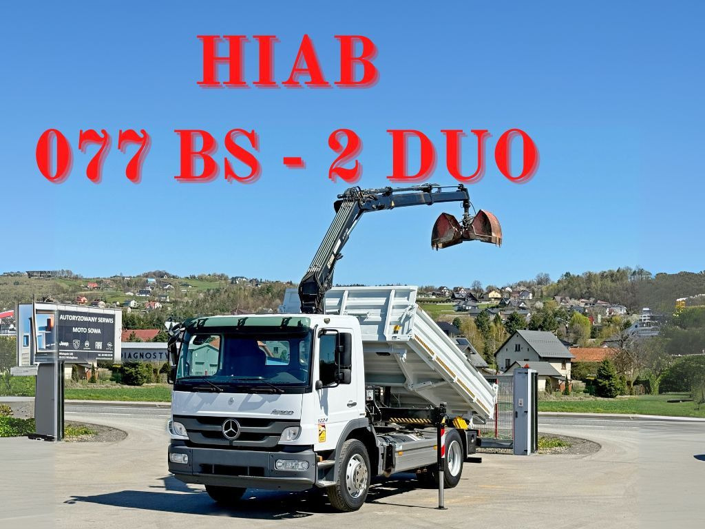 Mercedes-Benz ATEGO 1224 * KIPPER 4,00 m * HIAB 077 BS - 2 DUO - Kipper vrachtwagen, Kraanwagen: afbeelding 1 Mercedes-Benz ATEGO 1224 * KIPPER 4,00 m * HIAB 077 BS - 2 DUO - Kipper vrachtwagen, Kraanwagen: afbeelding 1