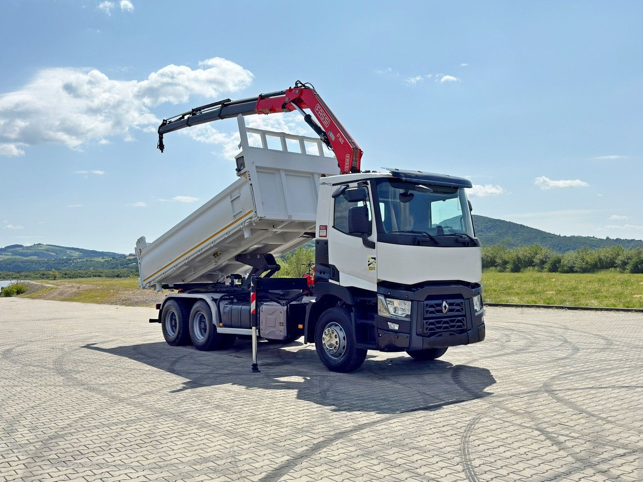 Renault C 430 * FASSI F165A.0.23 + FUNK * 6x4 - Kipper vrachtwagen, Kraanwagen: afbeelding 2 Renault C 430 * FASSI F165A.0.23 + FUNK * 6x4 - Kipper vrachtwagen, Kraanwagen: afbeelding 2