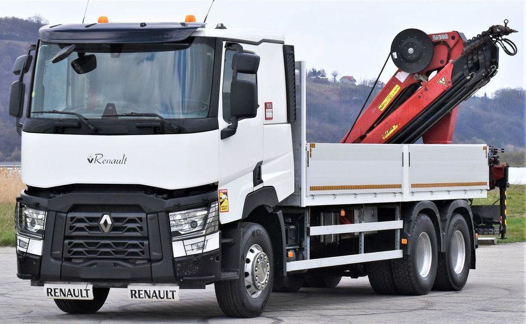 Renault C 460 * HMF 1510 K6 + FUNK * 6x4 - Kraanwagen, Vrachtwagen met open laadbak: afbeelding 3 Renault C 460 * HMF 1510 K6 + FUNK * 6x4 - Kraanwagen, Vrachtwagen met open laadbak: afbeelding 3