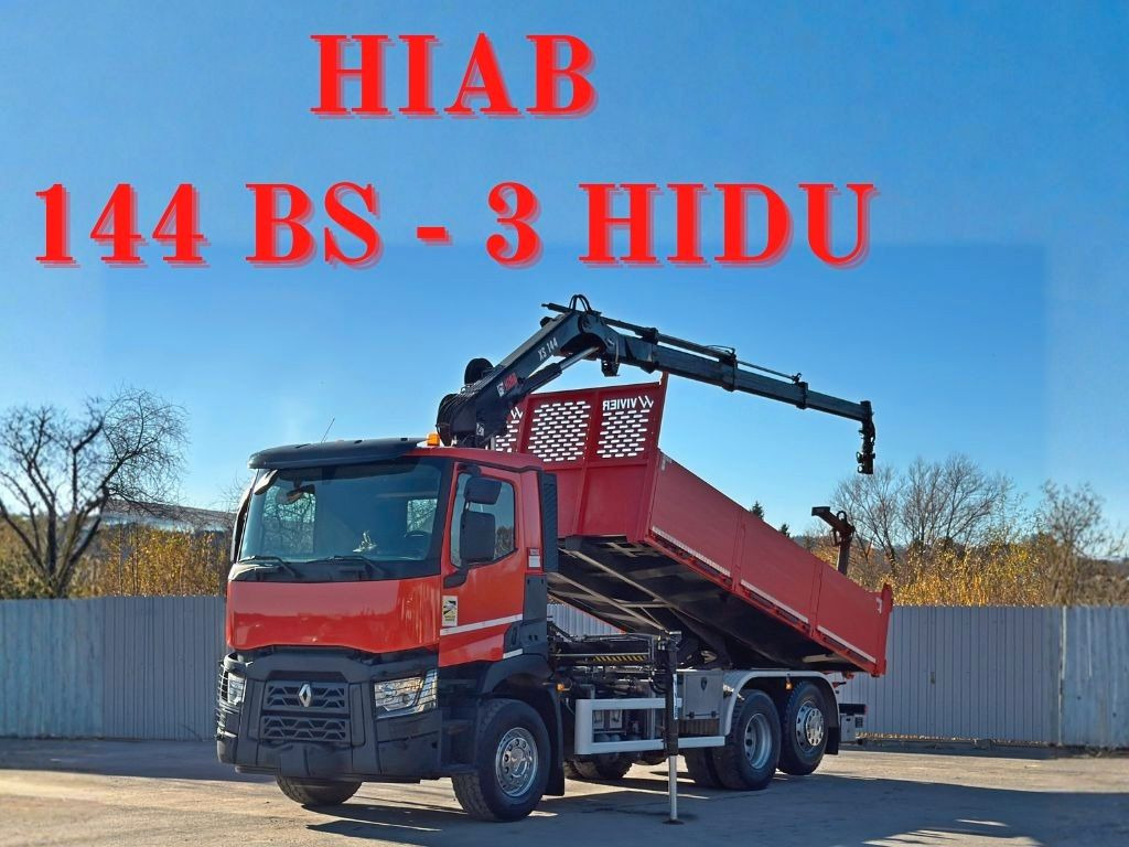 Renault C430 * HIAB 144 BS - 3 HIDUO+ FUNK/ 6x2 - Kraanwagen: afbeelding 1 Renault C430 * HIAB 144 BS - 3 HIDUO+ FUNK/ 6x2 - Kraanwagen: afbeelding 1