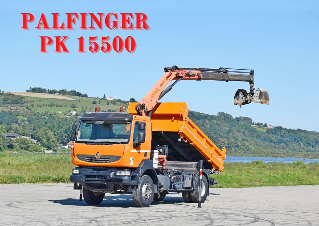 Renault KERAX 370 DXI* KIPPER 3,70m *PK 15500 + FUNK*TOP - Kipper vrachtwagen, Kraanwagen: afbeelding 1 Renault KERAX 370 DXI* KIPPER 3,70m *PK 15500 + FUNK*TOP - Kipper vrachtwagen, Kraanwagen: afbeelding 1